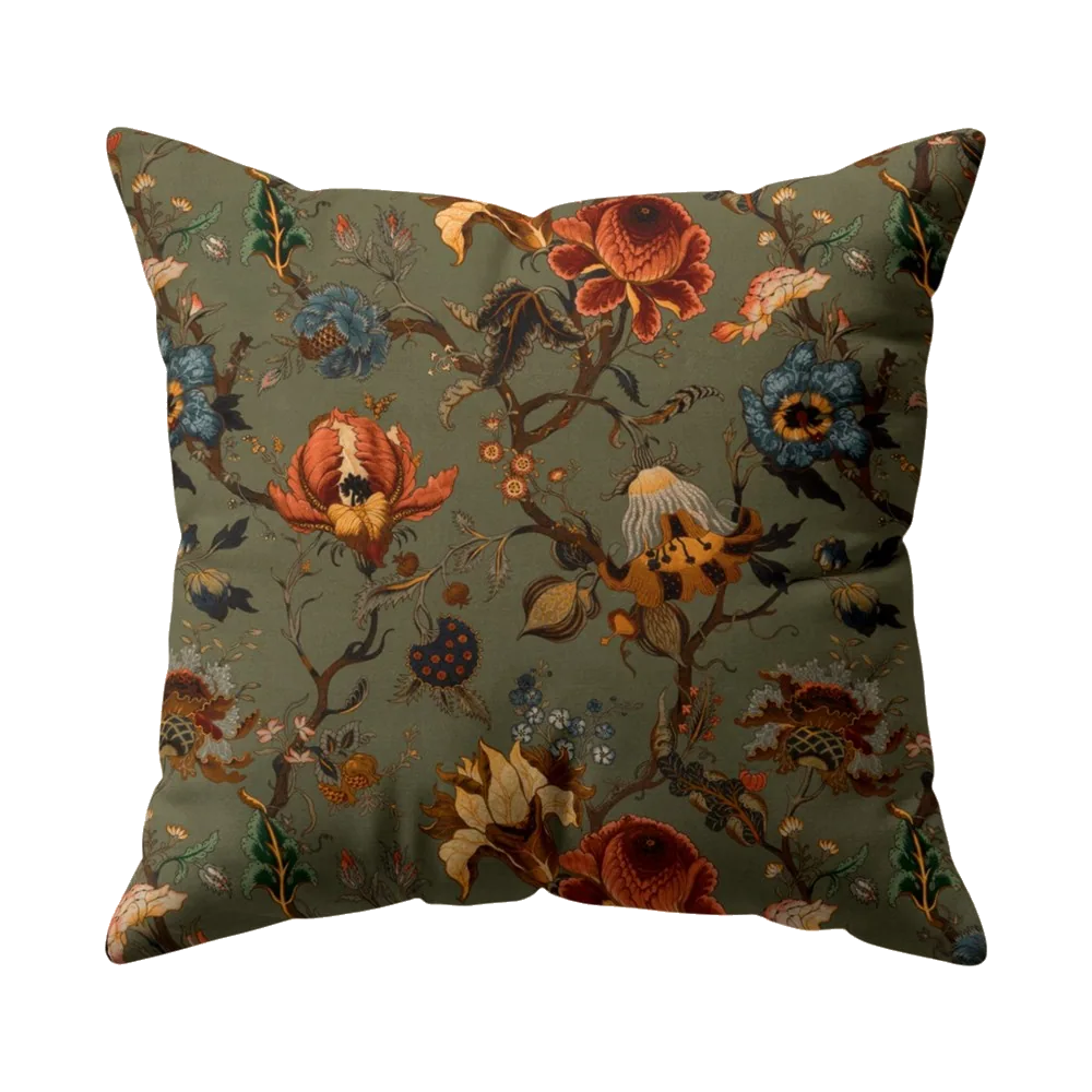 Sage Botanica cushion cover