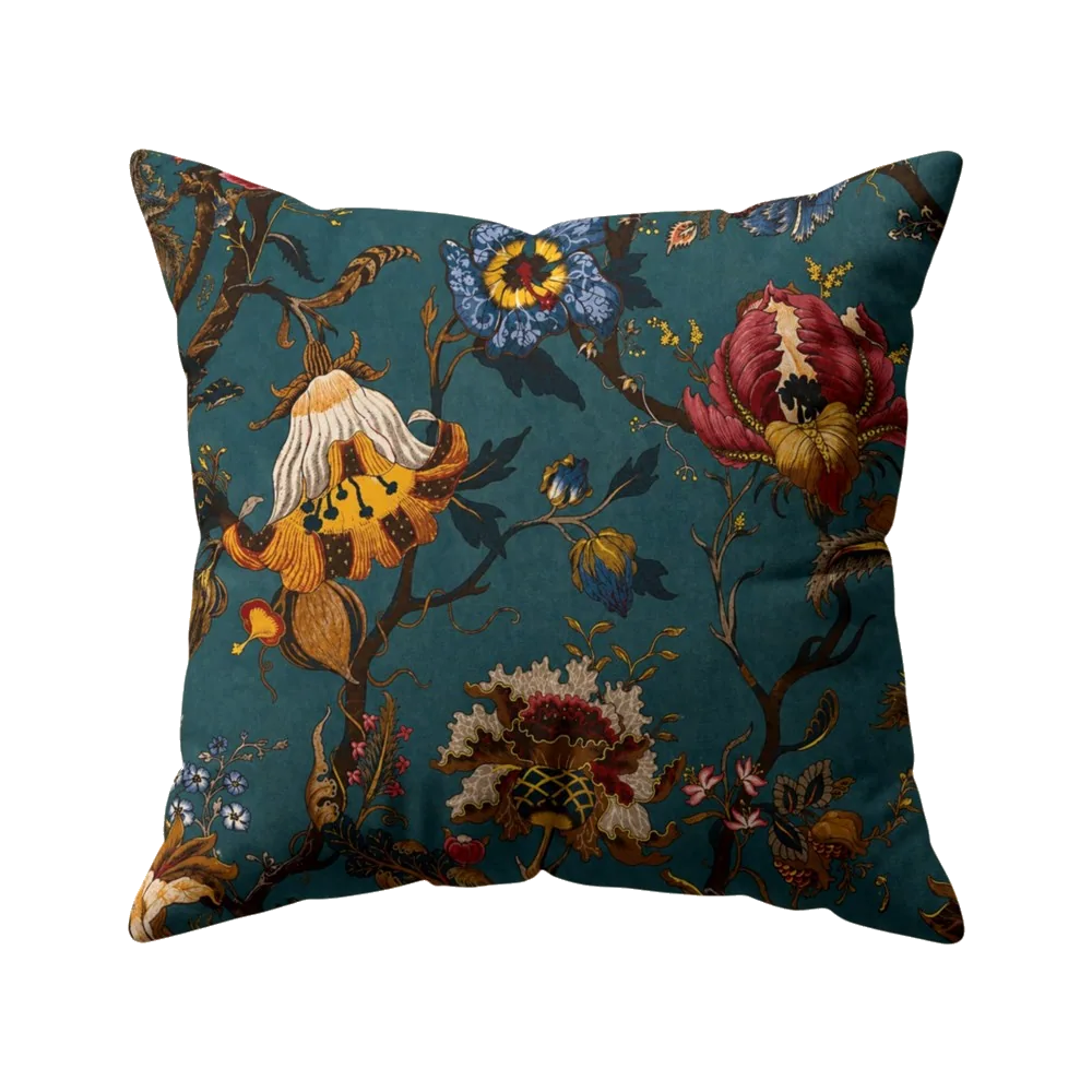 Teal Royal cushion cover